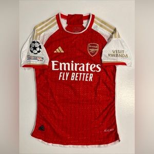 Adidas Red and Gold Arsenal Jersey